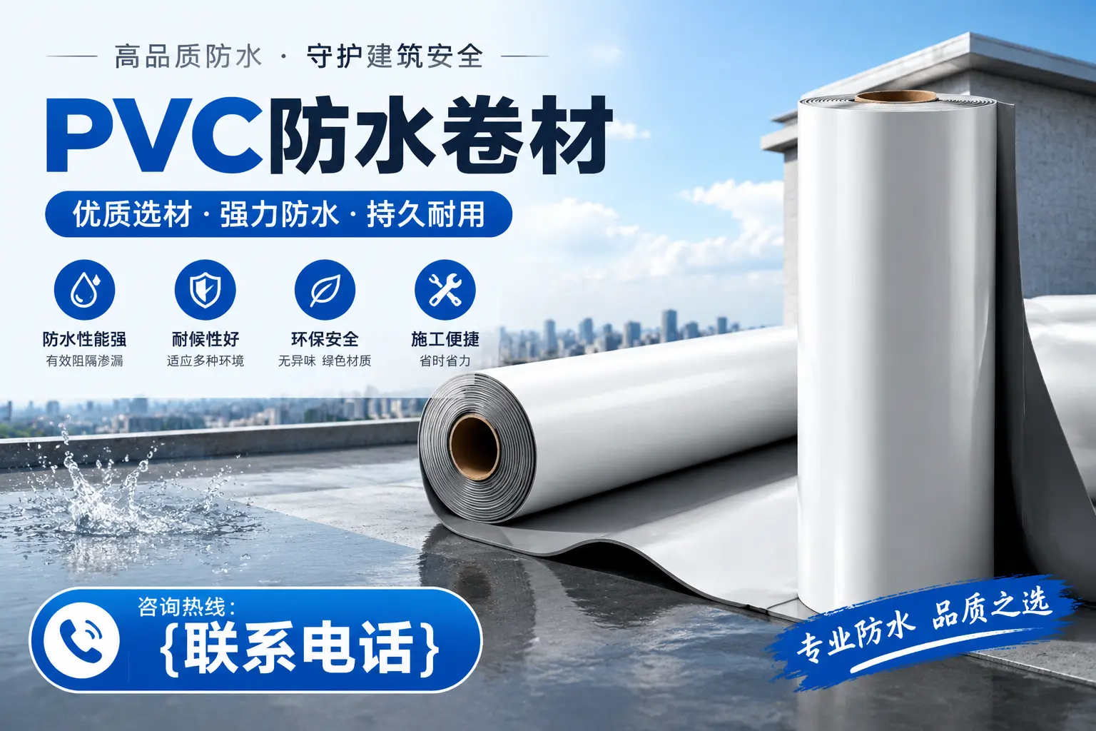 PVC防水卷材的选购技巧与注意事项,助您在茂名找到合适产品